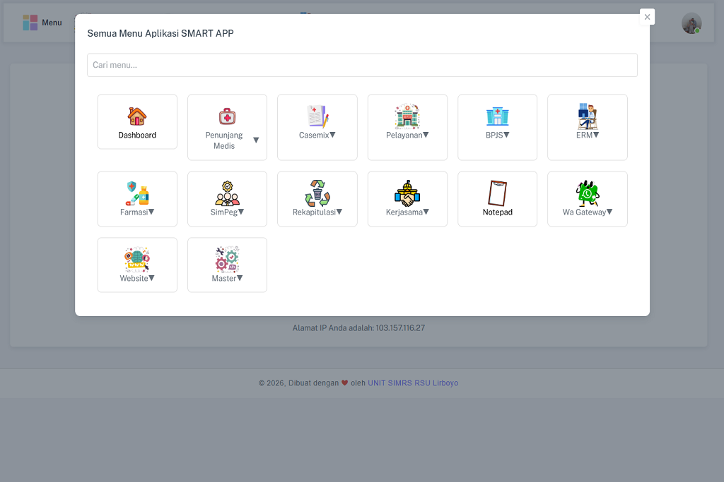 SIMRS RSU Lirboyo Kota Kediri