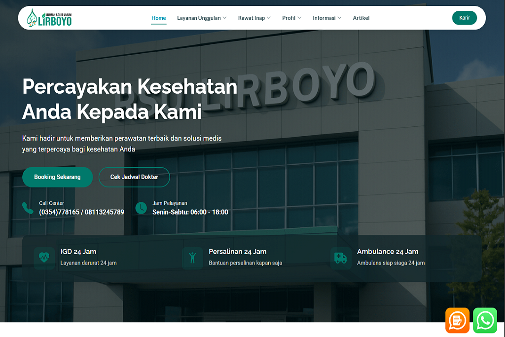 Website RSU Lirboyo